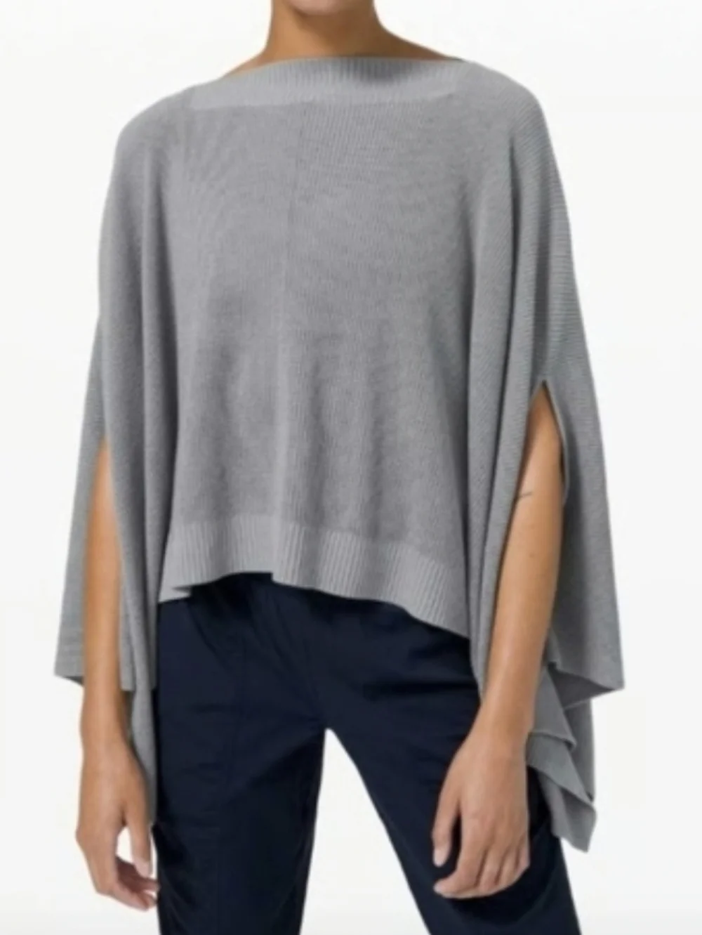 Lululemon Athletica Gray Poncho Sweater-Oversized....Size:OS